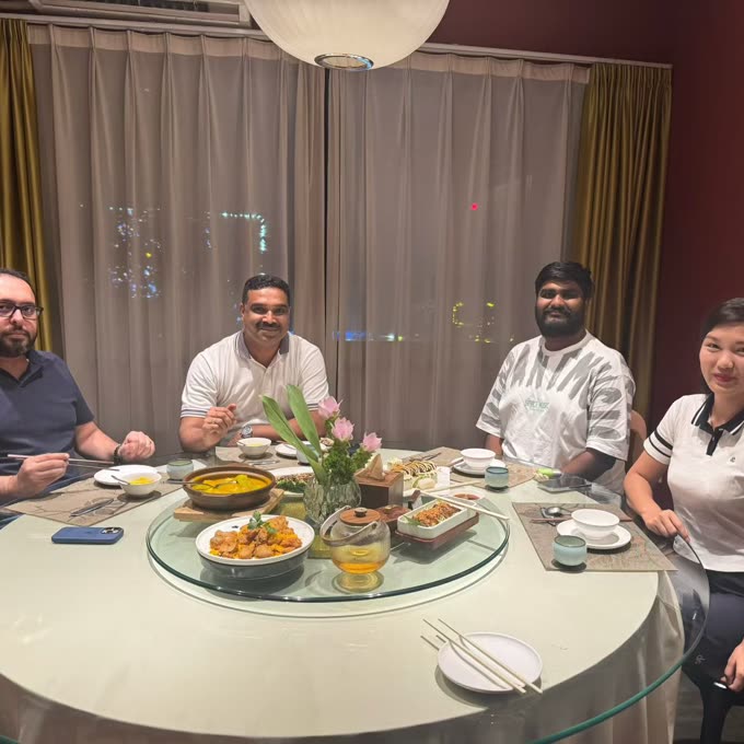 Dinner with visiting buyers